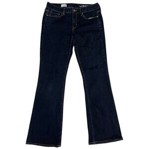 GAP 1969 Long and Lean Dark Wash Flare Jeans Womens Size 28R